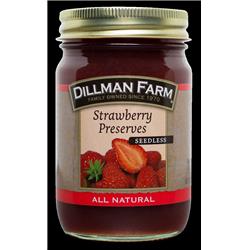 Picture of Dillman Farm 301 16 oz Seedless Strawberry Preserves - Pack of 6