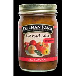 Picture of Dillman Farm 708 13 oz Hot Peach Salsa - Pack of 6