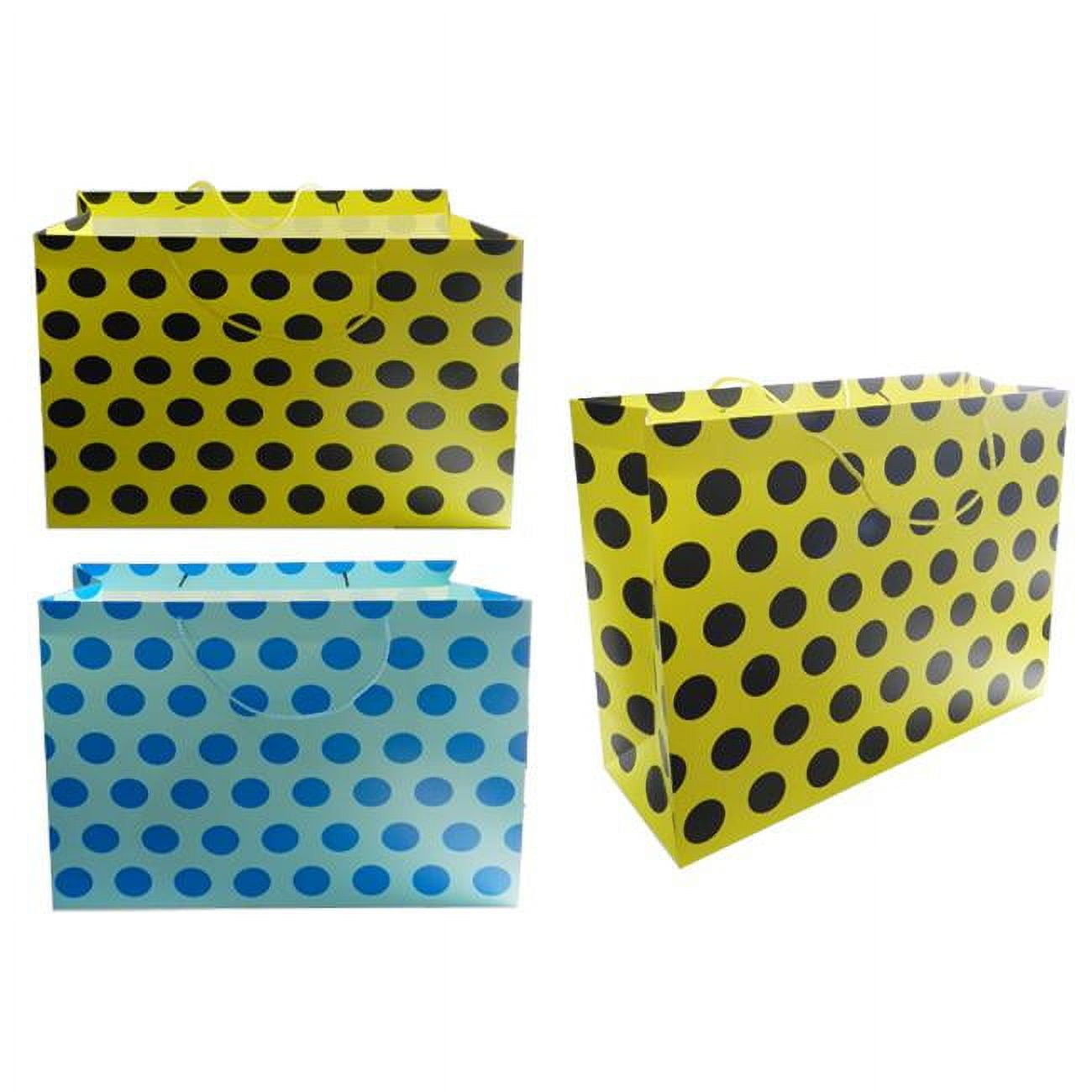 Picture of Family Maid 28479 19 x 15 x 6 in. Polka Dots Gift Bag  - Pack of  96