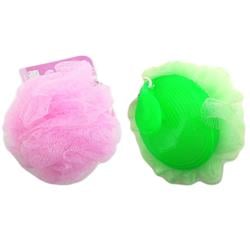 Picture of Familymaid 17120 40 gm V Loofah Ball with Handle - Blue&#44; Pink &amp; Green  - Pack of  144
