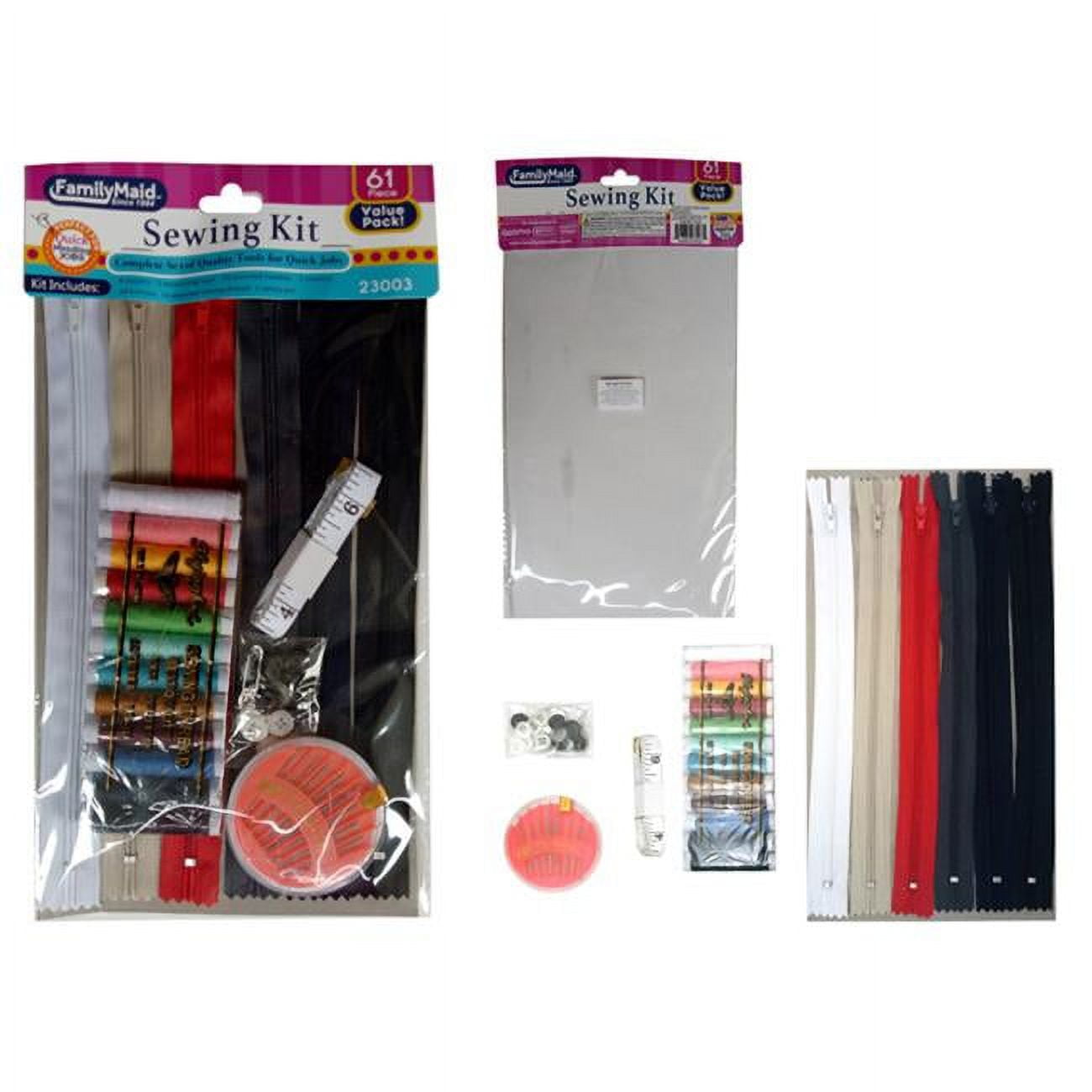 Picture of Familymaid 23003 Sewing Kit&#44; 61 Piece - Pack of 144