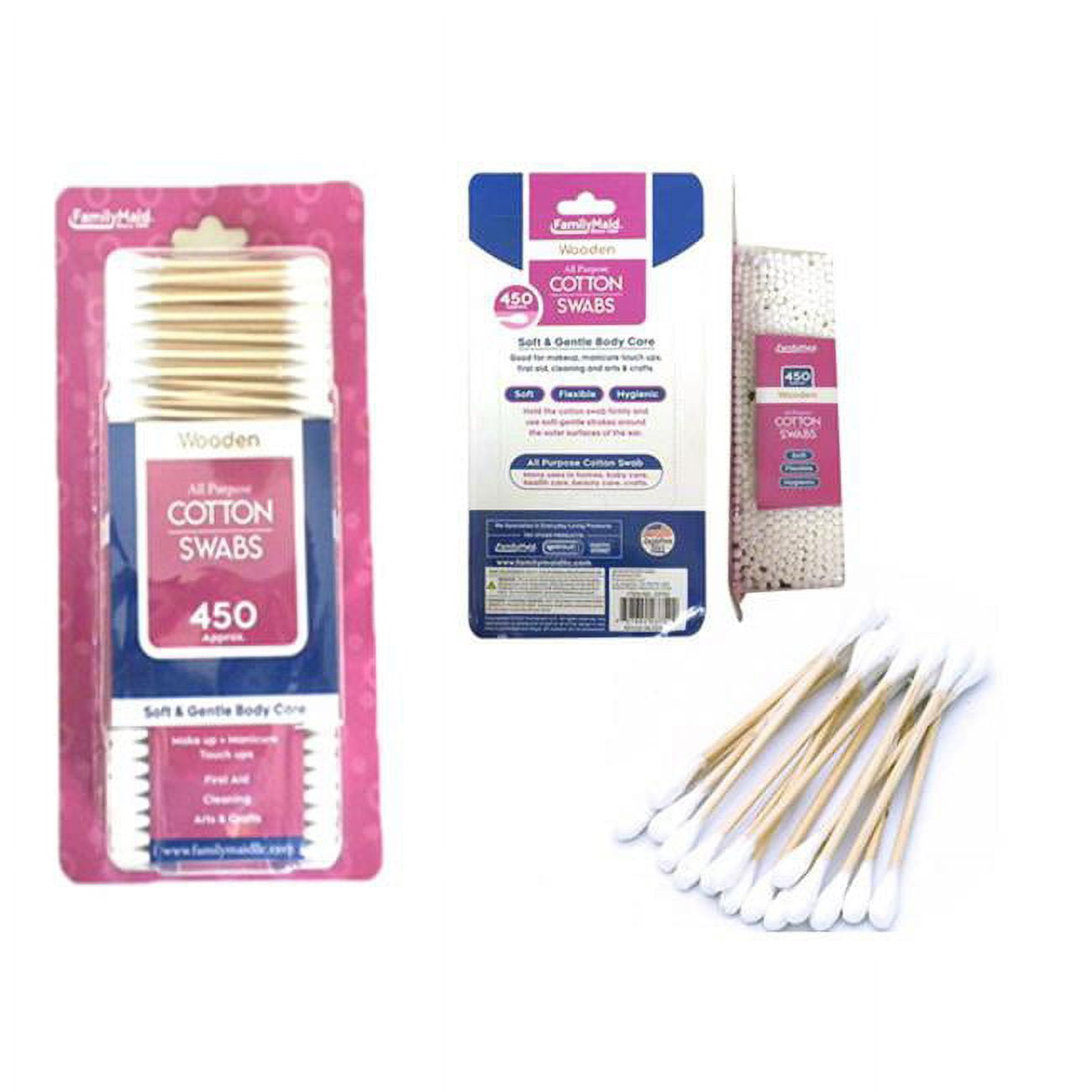 Picture of Family Maid 23754 Wooden Cotton Swab 23731 - 550 Count - Pack of 72