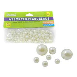 Picture of Familymaid 34218 1 cm&#44;1.25 cm & 1.5 cm Dia. Pearl Beads&#44; Assorted Colors - Pack of 96