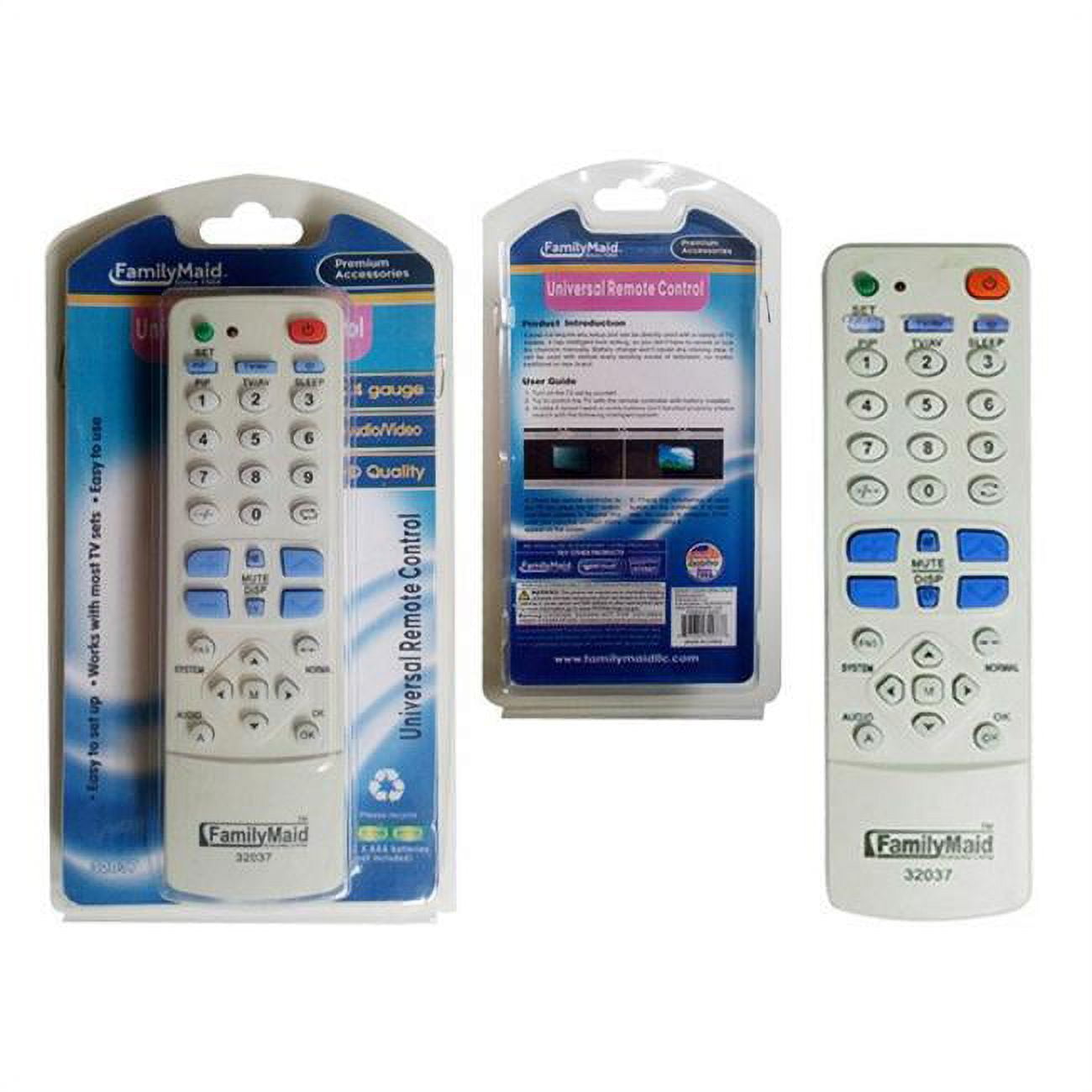 Picture of Familymaid 32037 Universal Remote Control, White - Pack of 96