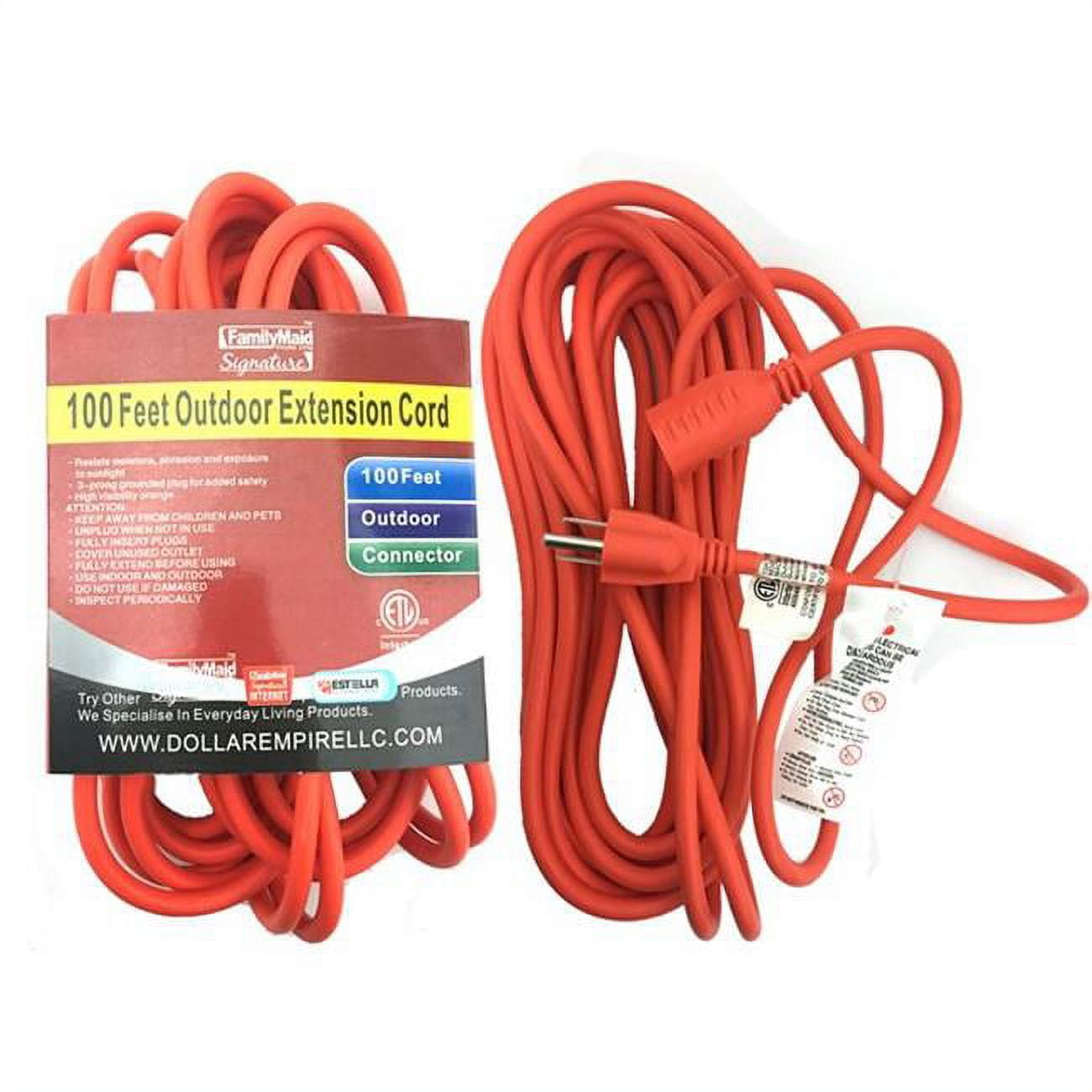 Picture of Familymaid 32750 100 ft. Outdoor 3 Prong Extension Cord - Pack of 6