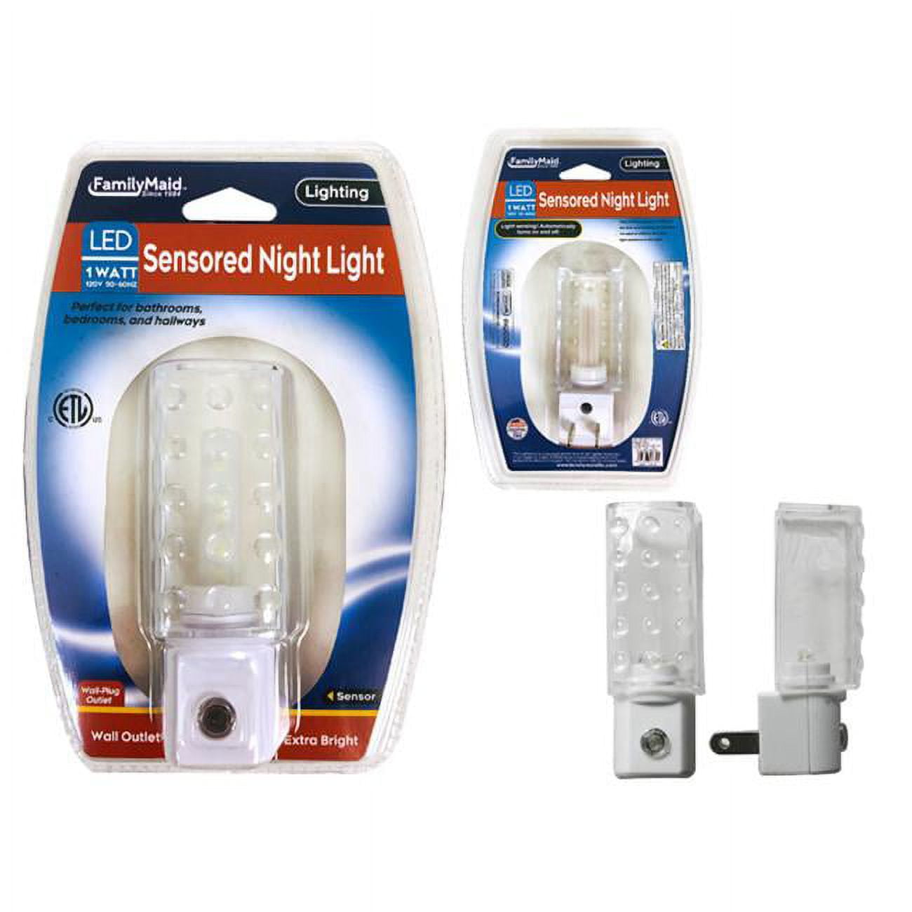 Picture of Family Maid 33013B 120V 1W ETL Night Light with Sensor&#44; Red - Pack of 96