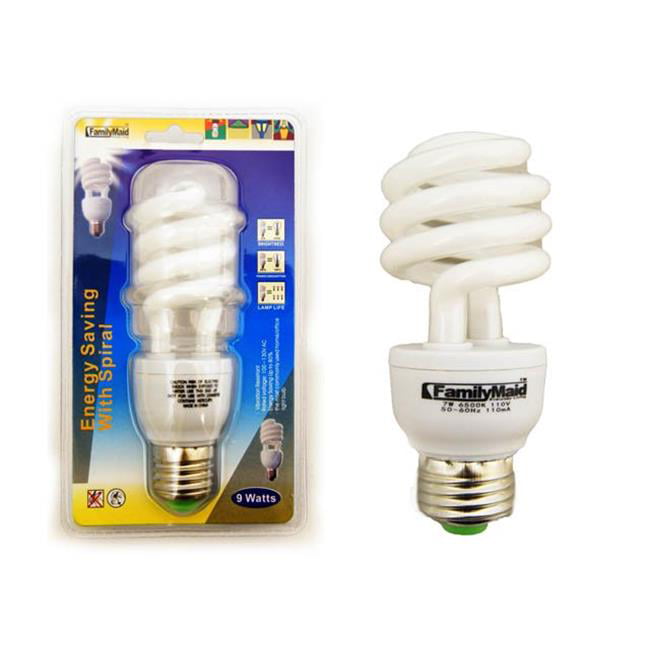 Picture of Familymaid 33641 9 watt Energy Saving Light with Spiral - Pack of 72