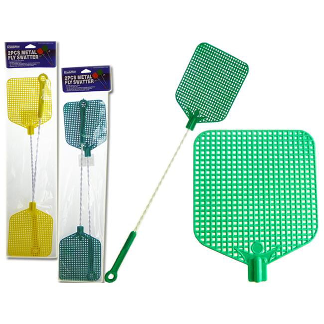 Picture of Familymaid 12500 Metal Green & Yellow Fly Swatter&#44; 2 Piece - Pack of 96