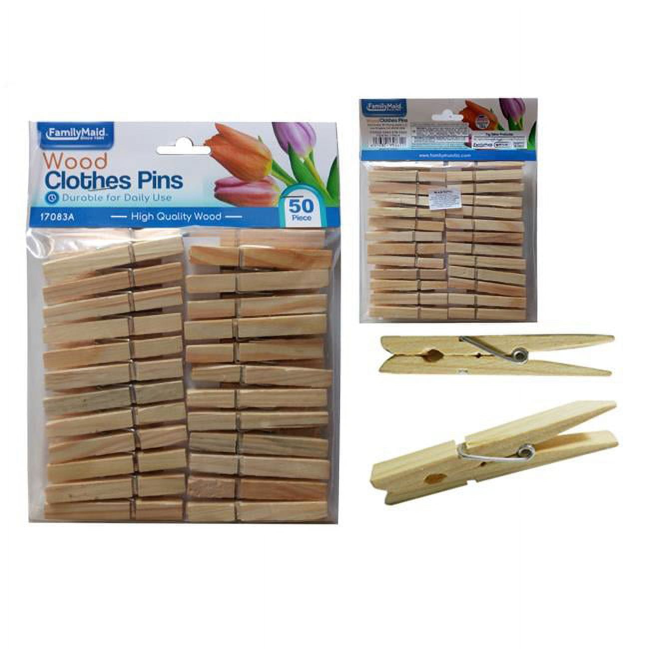 Picture of Family Maid 17083A Wooden Pe Plus Header Cloth Peg - 50 Piece - Pack of 72