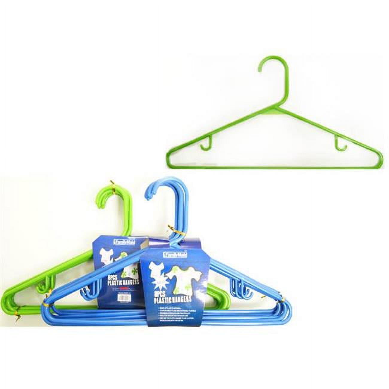 Picture of Family Maid 19522NC Adult Hanger L275 19555&#44; Assorted Color - 8 per Pack - Pack of 48