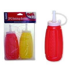 Picture of Family Maid 11296 2.2 in. dia. x 7.3 in. Ketchup Bottle&#44; Heather Red & Yellow - Pack of 96