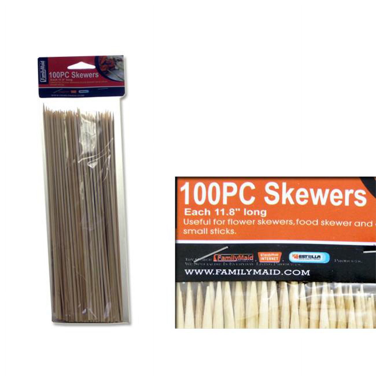 Picture of Familymaid 13486 11.8 in. Bamboo BBQ Skewer&#44; 100 Piece - Pack of 96