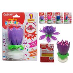Picture of FamilyMaid 30072 7 dia. x 4.25 in. 4 Assorted Color Musical Candle&#44; Pack of 96