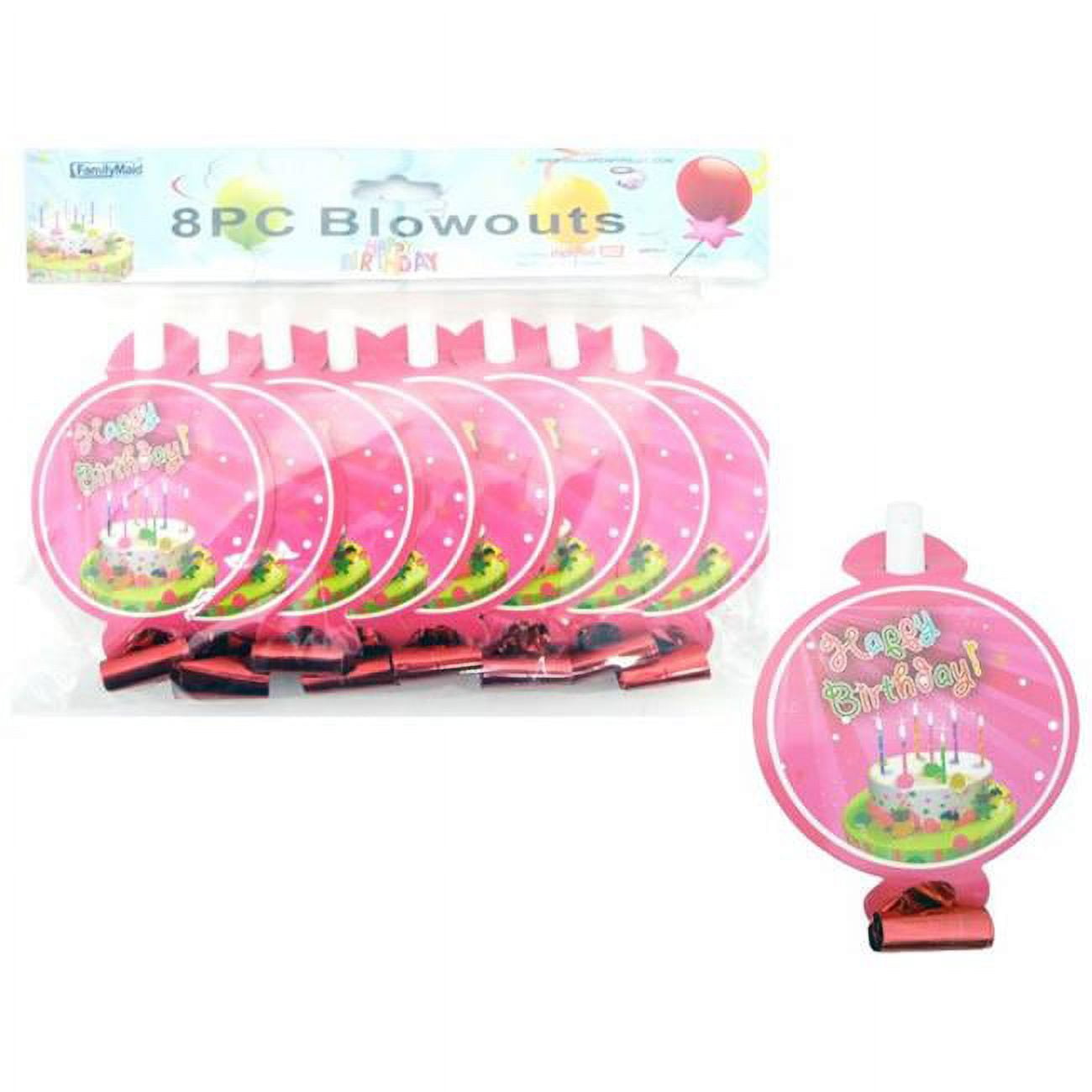 Picture of Family Maid 30184D 7 in. Happy B-Day Opp Bag Plus Head Blowout - 8 Piece - Pack of 144