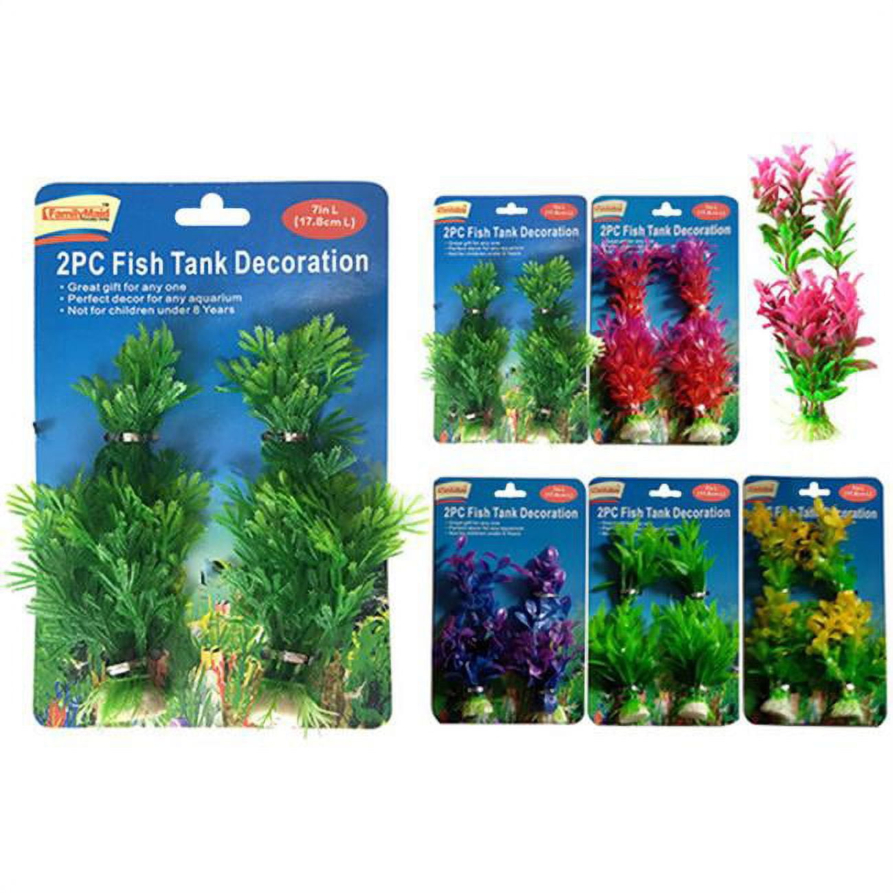 Picture of FamilyMaid 19104 7 in. 2 Piece Assorted Design Fish Tank Decoration&#44; Pack of 144
