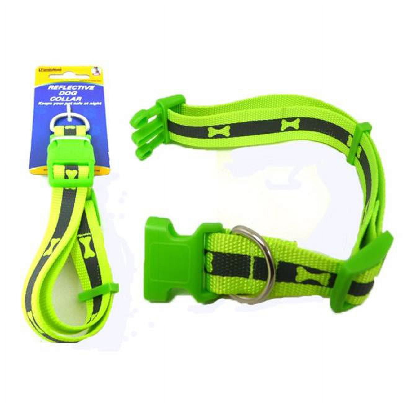 Picture of FamilyMaid 19243 30-50 x 2 cm Reflective Dog Collar&#44; Green - Pack of 144