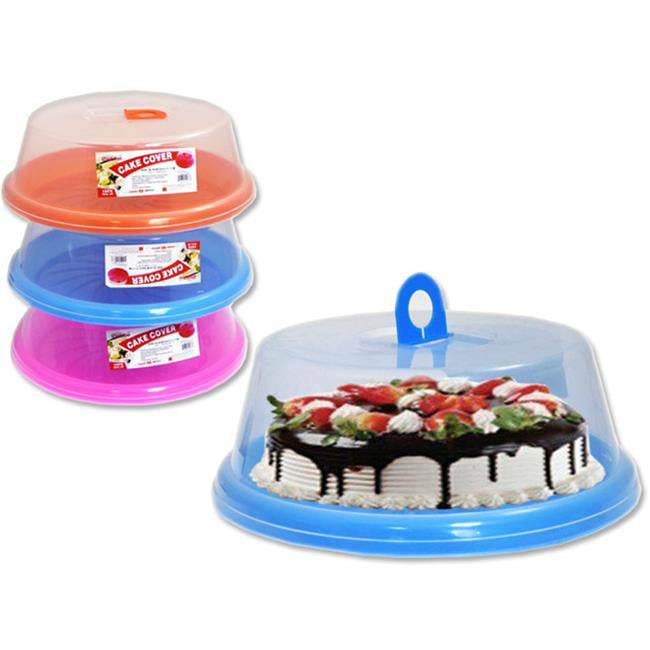 Picture of FamilyMaid 10963 30 cm dia. Pink&#44; Blue & Orange Cake Cover with Base - Pack of 48