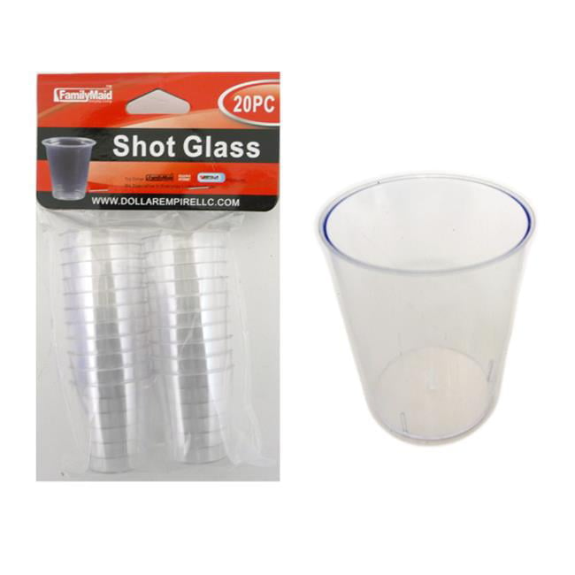 Picture of Family Maid 12932A Shot Cup with Header Card, Clear - 20 Piece - Pack of 48