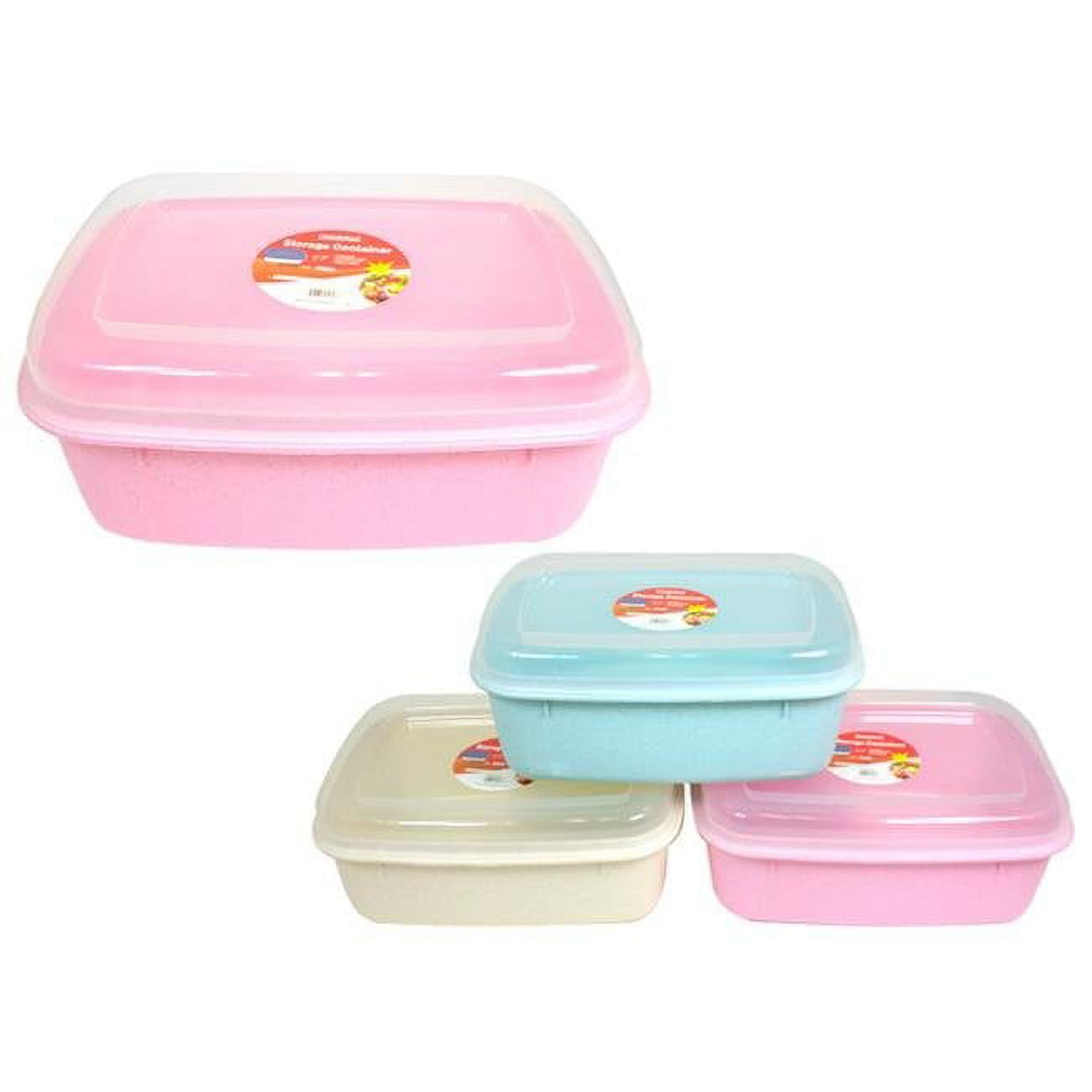Picture of Family Maid 15827D Rectangle Food Container, Assorted Color - Large - Pack of 48