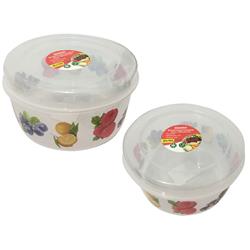 Picture of Family Maid 54001A 25 cm dia. Round Printed Food Container&#44; Clear - Pack of 60