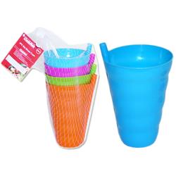 Picture of Family Maid 62064 4 in. dia. x 5.5 in. 67291 Cup with Straw - 4 Piece - Pack of 24