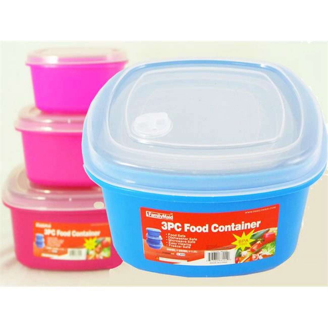 Picture of Family Maid 88244E 550 & 850 ml V Square Food Container - 3 Piece - Pack of 48