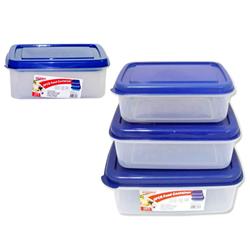 Picture of Family Maid 88247D Rectangle Food Storage Container 88248, Blue - 3 Piece - Pack of 48