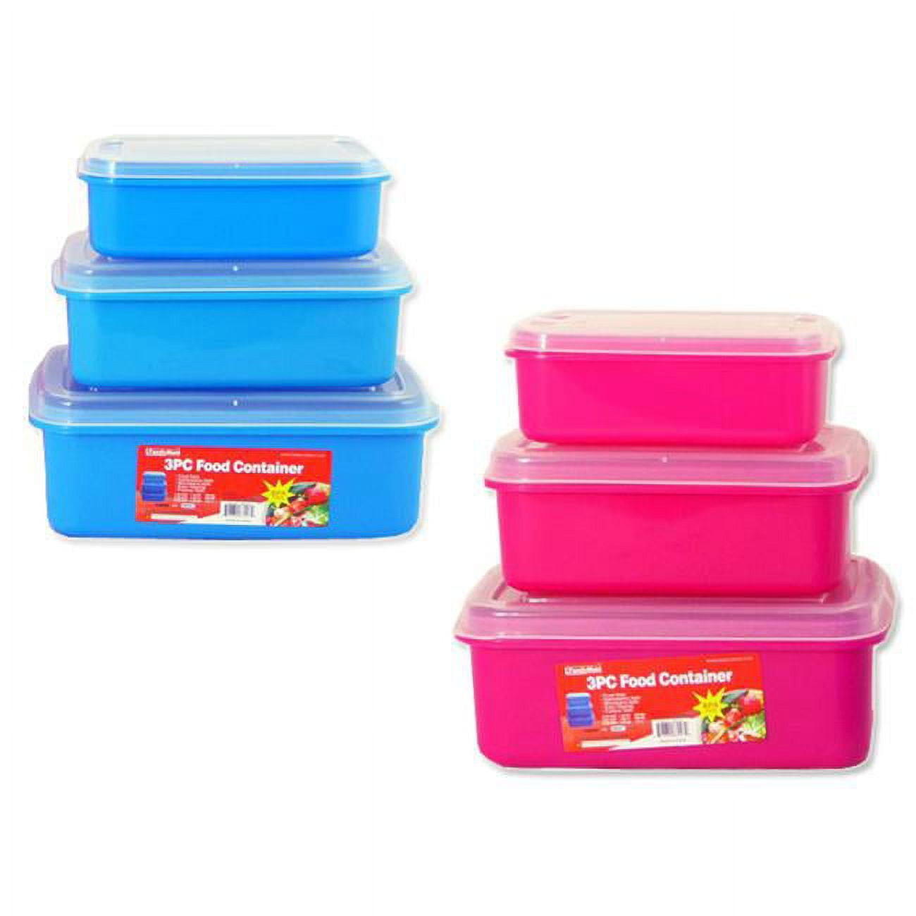 Picture of Family Maid 88247E 550 ml, 850 ml 1.3 ltr Rectangle Food Container 88250 - 3 Piece - Pack of 48