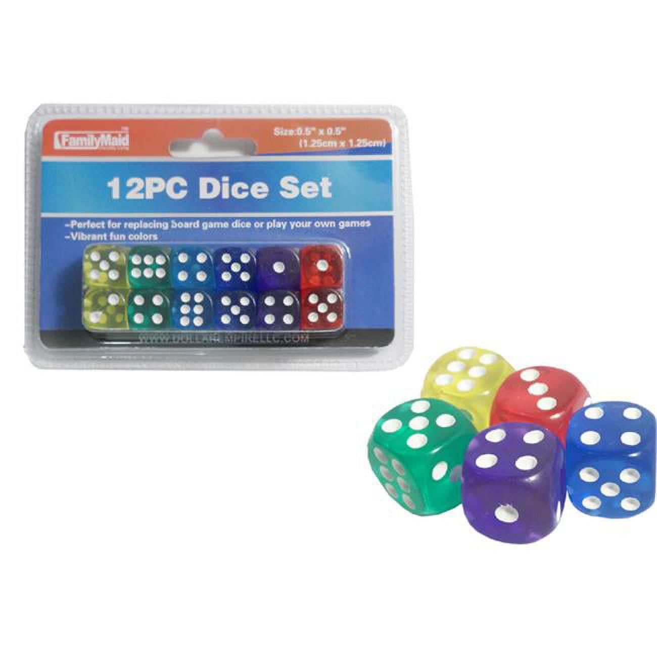 Picture of FamilyMaid 34506 0.5 x 0.5 in. 12 Piece Dice Set&#44; Pack of 144