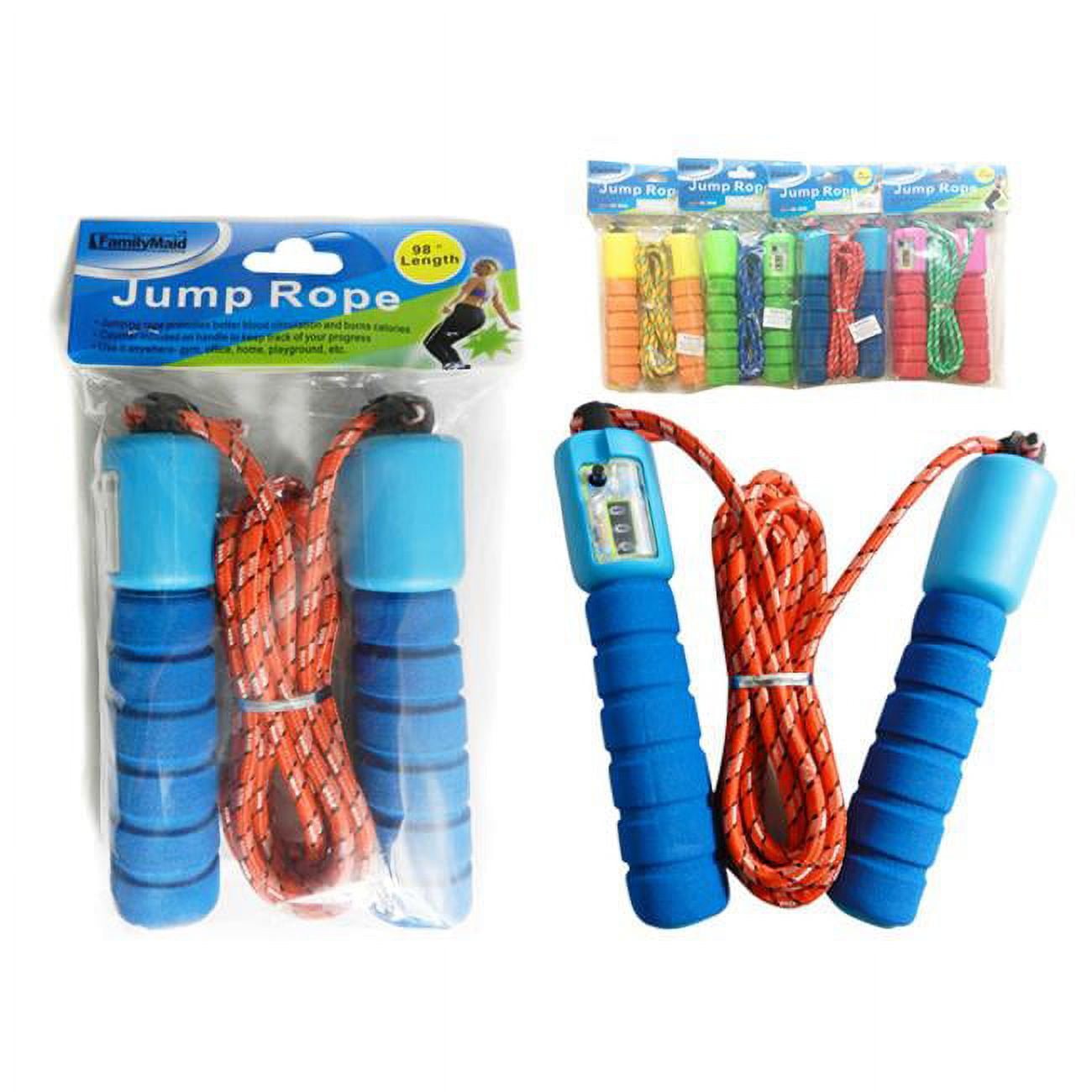 Picture of FamilyMaid 34561 2.5 m 4 Assorted Color Jump Rope, Pack of 144