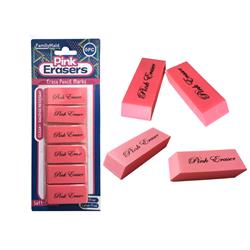 Picture of FamilyMaid 26668 6 Piece Pink Erasers - 5.7 x 2.2 x 1 cm&#44; Pack of 144