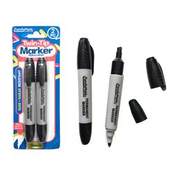 Picture of FamilyMaid 26659 Black 2-Tip Permanent Markers&#44; 2 Piece - Pack of 144
