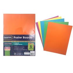 Picture of FamilyMaid 26754 11 x 14 in. Assorted Color 2-Side Poster Boards with 220 g Sheet&#44; 5 Piece - Pack of 120