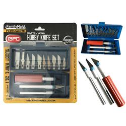 Picture of Family Maid 16604P Hobby Knife Set - 13 Piece - Pack of 144