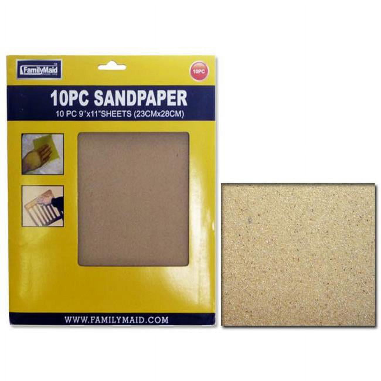 Picture of FamilyMaid 12086 9 x 11 in. Sand Paper, 10 Piece - Pack of 96