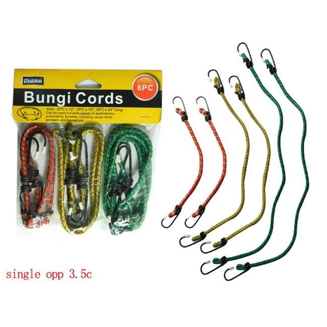 Picture of Family Maid 12101B 12&#44; 18 & 24 in. HC Plus PVC Bag Bungi Cords - 6 Piece - Pack of 96
