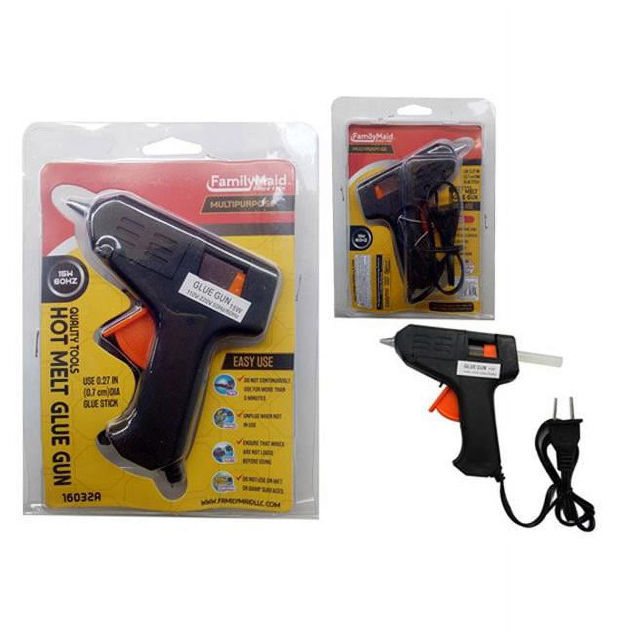 Picture of Family Maid 16032A Double Blister Glue Gun - Pack of 144