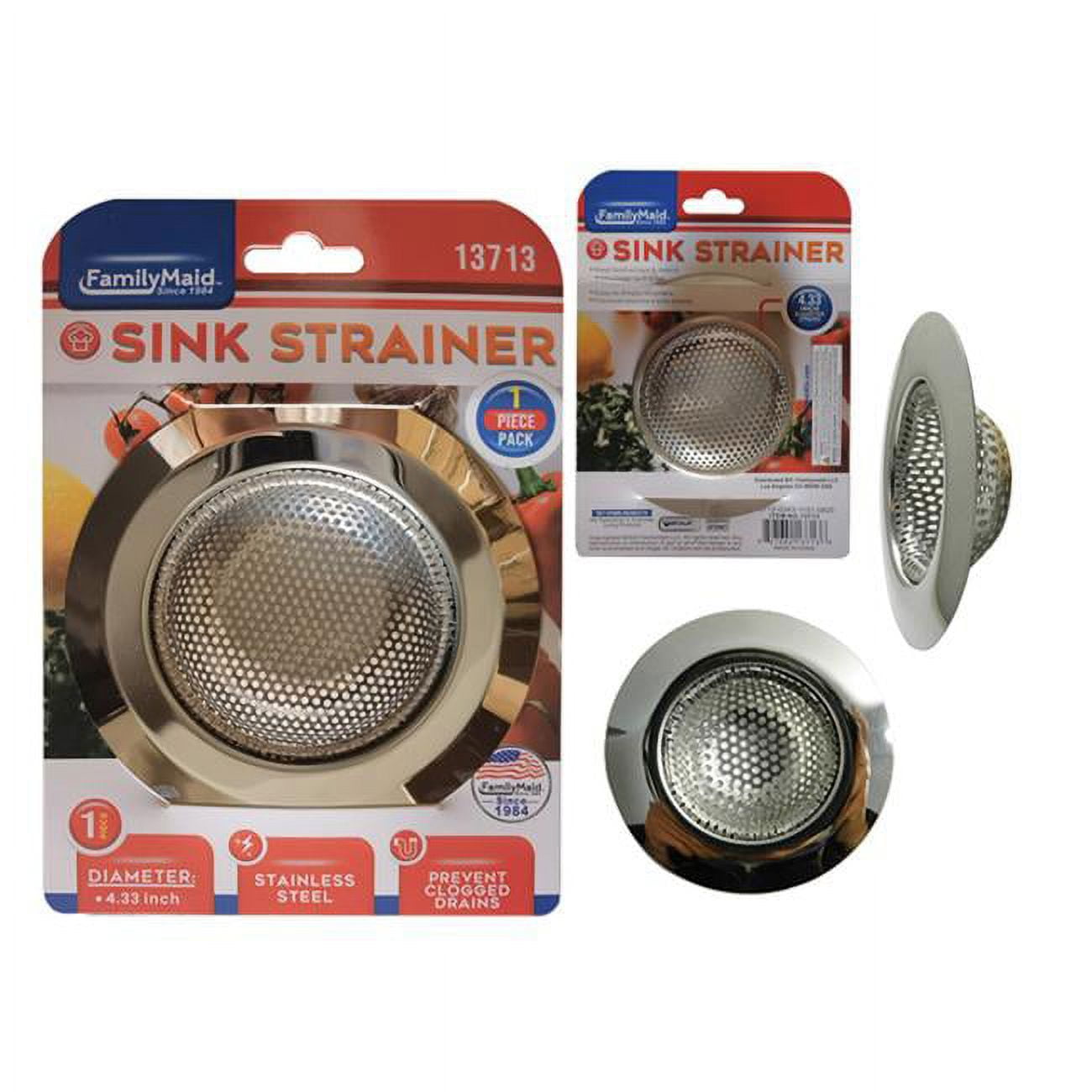 Picture of FamilyMaid 13713 4.5 in. Dia. Sink Strainer&#44; Stainess Steel