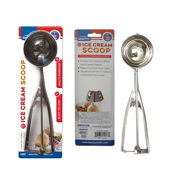 Picture of FamilyMaid 14053 2.5 in. Dia x 9 in. Metal Ice Cream Scoop&#44; Stainless Steel - Pack of  96