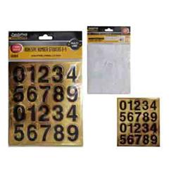 Picture of FamilyMaid 16965 1.58 in. 0-9 Adhesive Number Stickers&#44; Black & Gold - 20 Piece