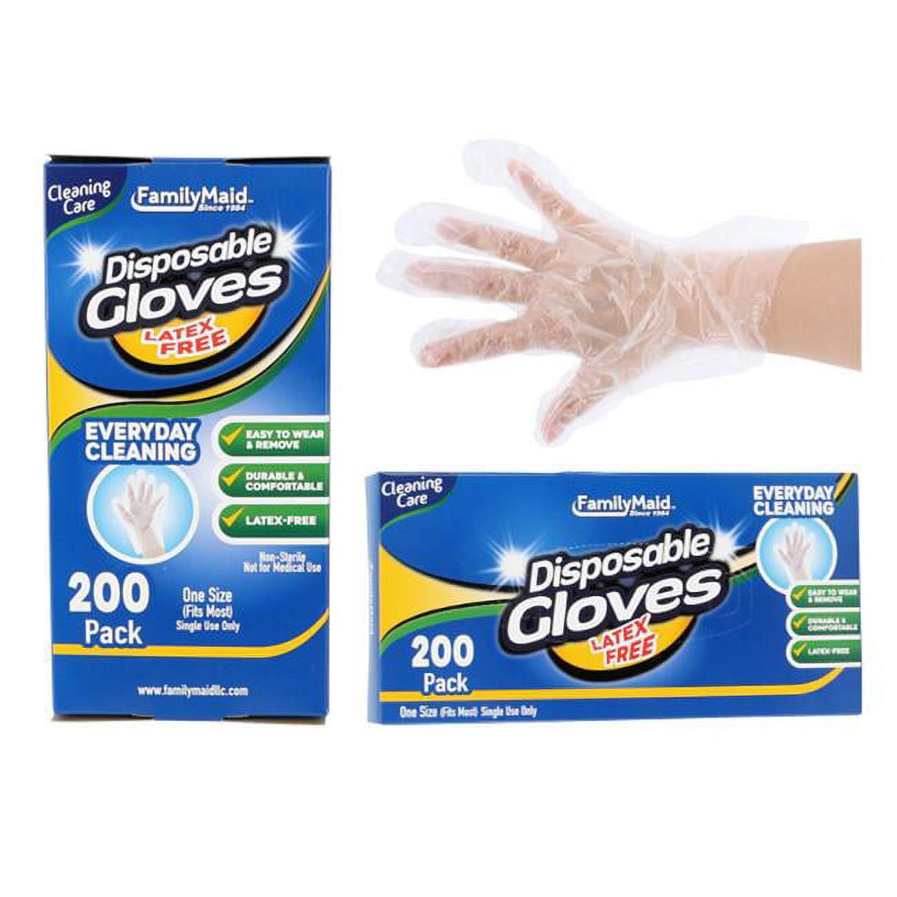 Picture of FamilyMaid 18046 0.5 g Disposable Gloves - 200 Piece