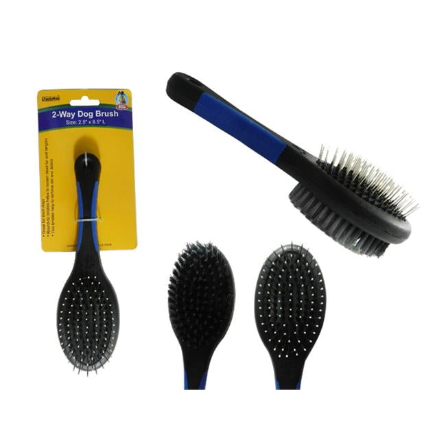 Picture of FamilyMaid 19203 8.5 in. Long 2-Way Dog Brush, Blue