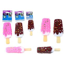 Picture of FamilyMaid 19344 2.35 x 6.25 in. Ice Cream Bar Squeaky Pet Toy, Brown