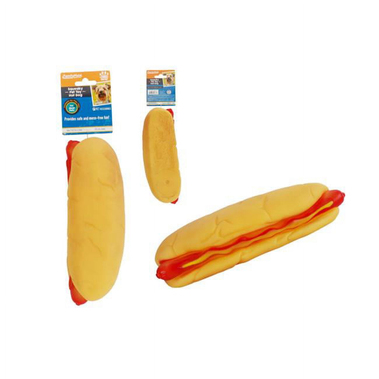 Picture of FamilyMaid 19361 9 x 3.14 x 2.36 in. Hot Dog Squeaky Pet Toy
