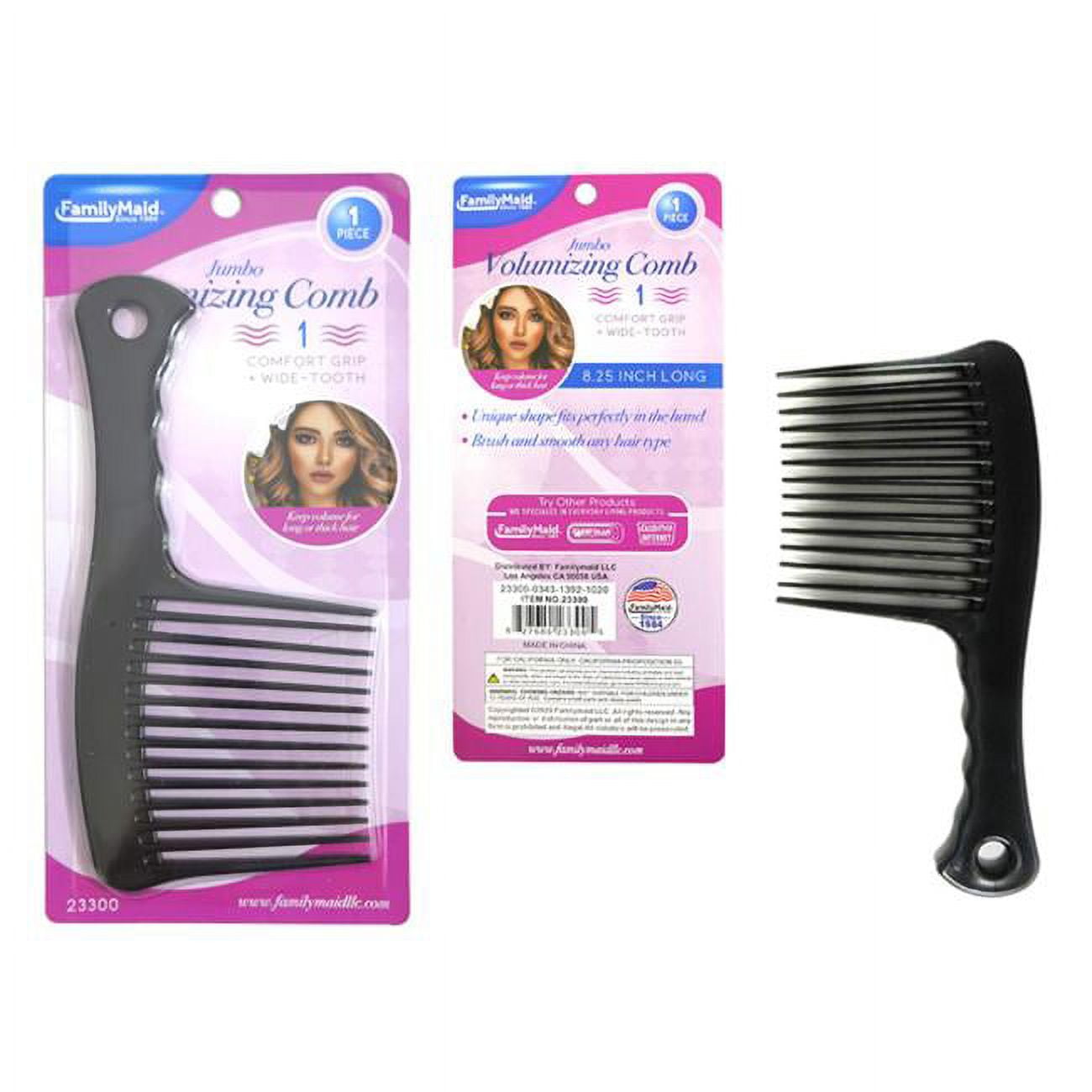 Picture of FamilyMaid 23300 3.8 x 8.25 in. Comb Long Pin&#44; Black