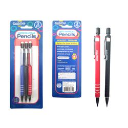 Picture of FamilyMaid 26074 0.7 mm Mechanical Pencils&#44; Black&#44; Blue & Red - 3 Piece
