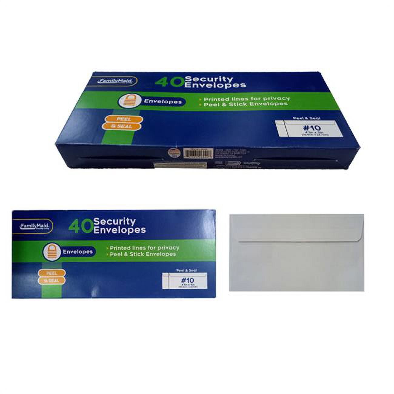 Picture of FamilyMaid 26449 4.12 x 9 in. No. 10 Envelopes Security Peel & Stick - 40 Piece