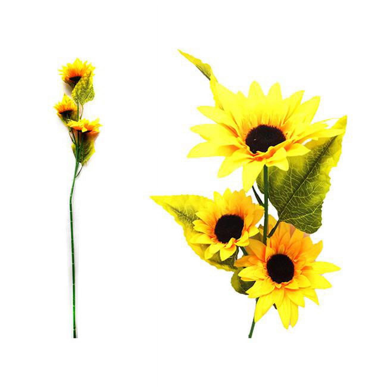 Picture of FamilyMaid 27713 56 cm 3 Flower & 4 Leaves Sunflower