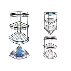 Picture of FamilyMaid 51544 12.4 x 9 x 23.3 in. 3 Tier Triang Bath Rack&#44; Brown & Black