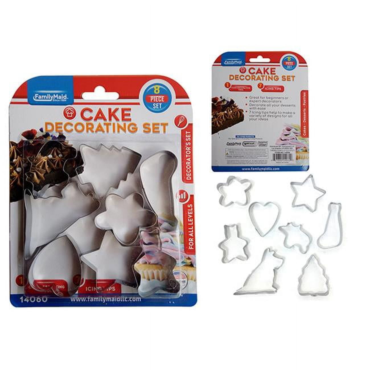 Picture of Familymaid 14060 Metal Stainless Steel Cookie Cutter - 8 Piece